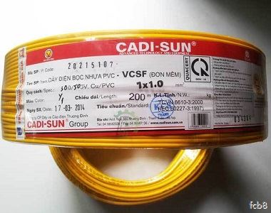 Dây đơn mềm VCSF 1×1.0 (200m/ cuộn)